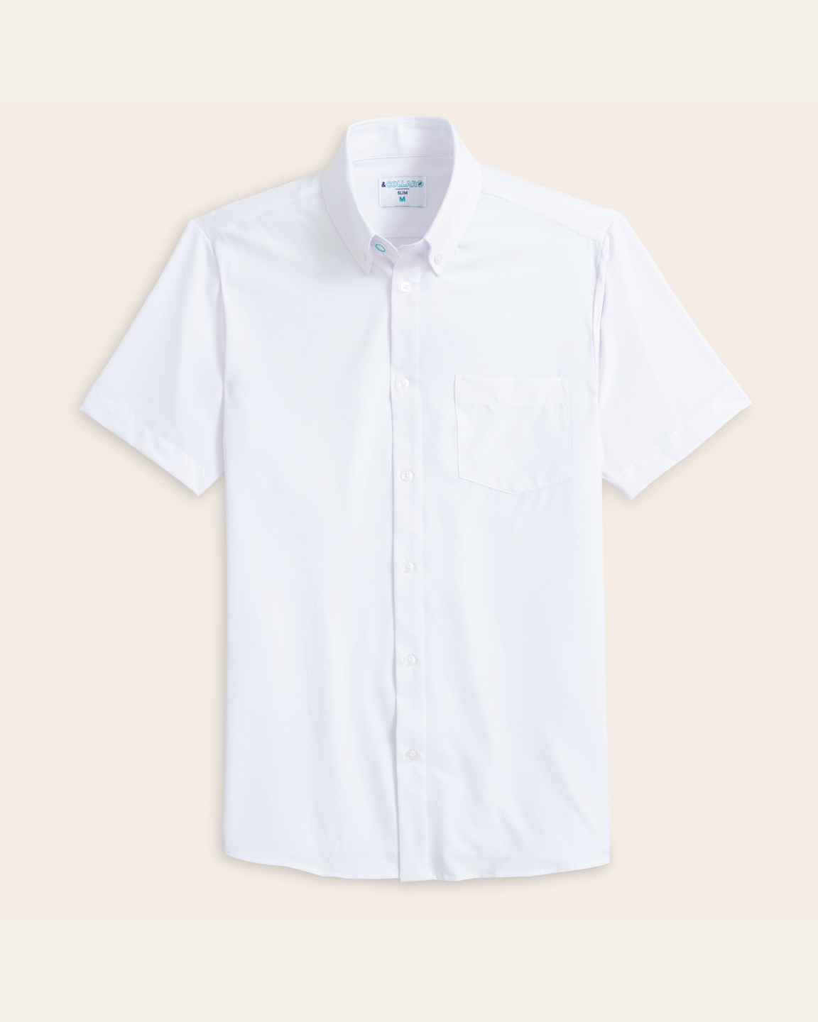 Range Shirt - White Short Sleeve - Button Down Collar