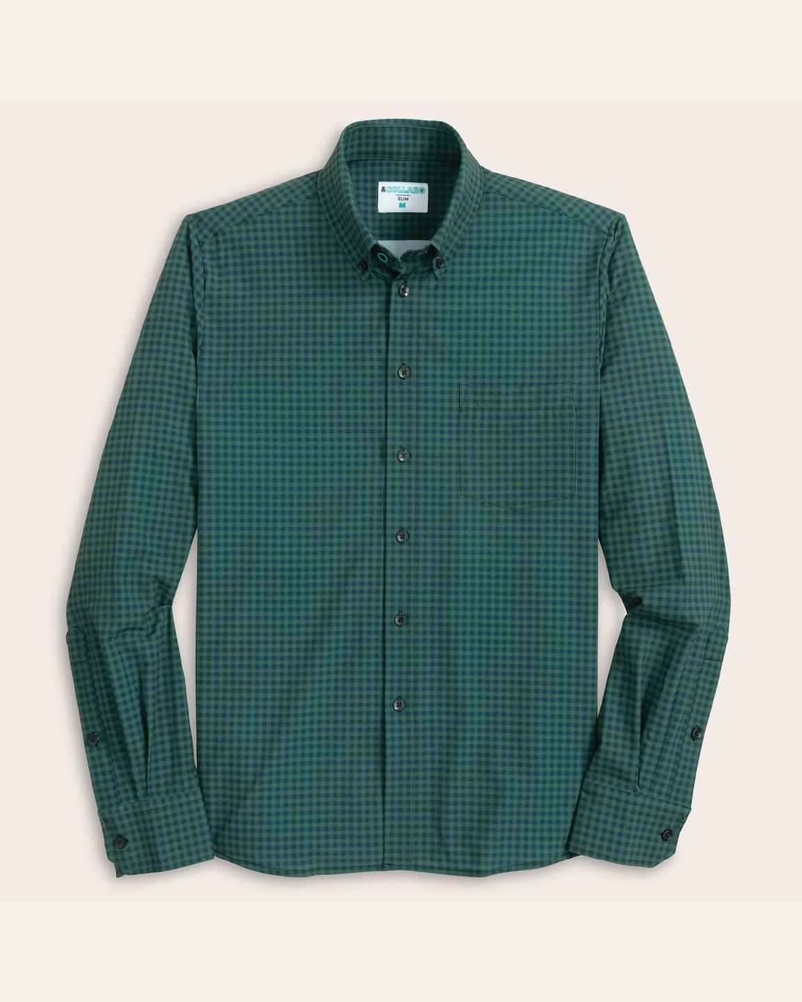 Range Shirt - Forest Green and Navy Gingham