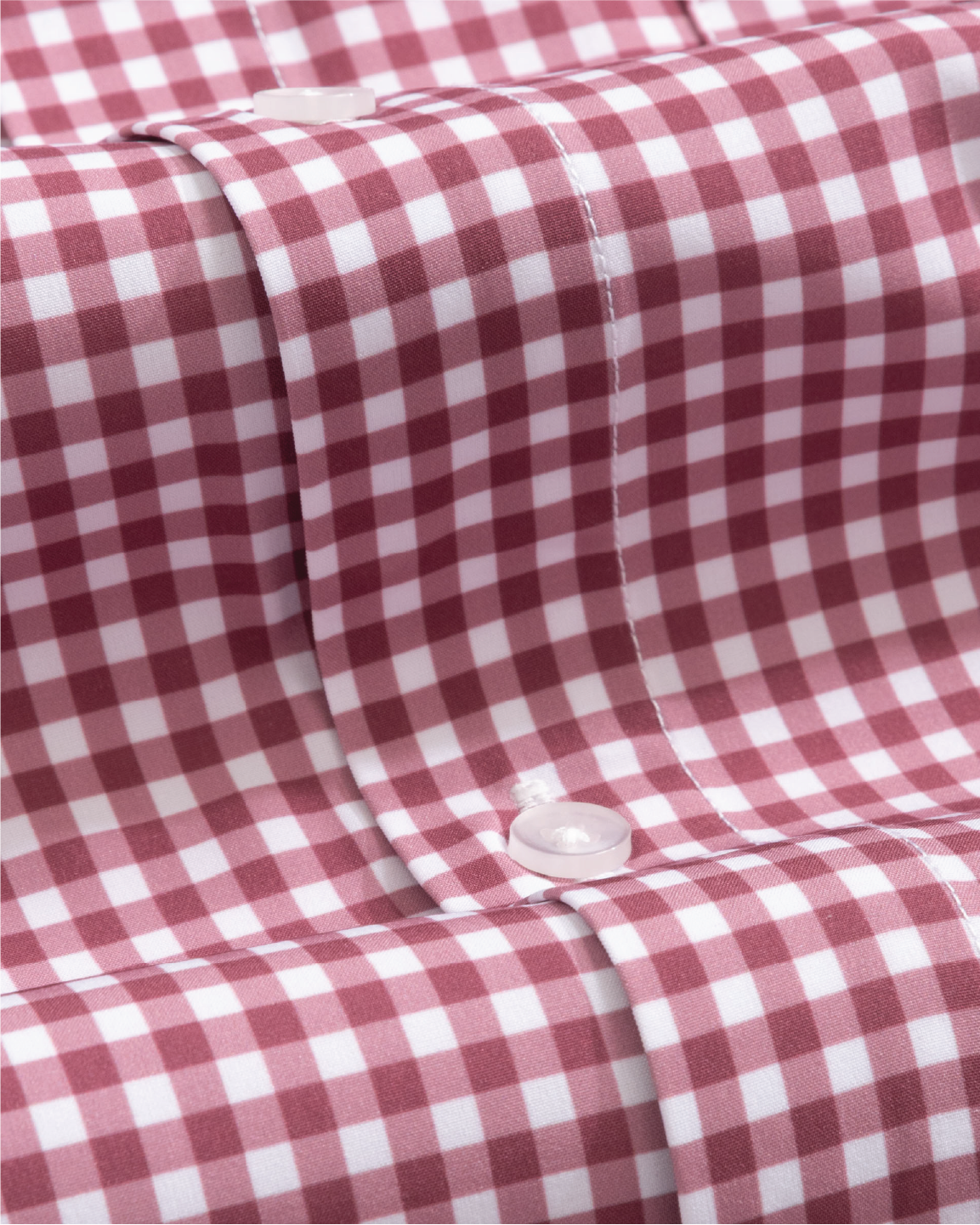 Range Shirt - White and Oxblood Gingham