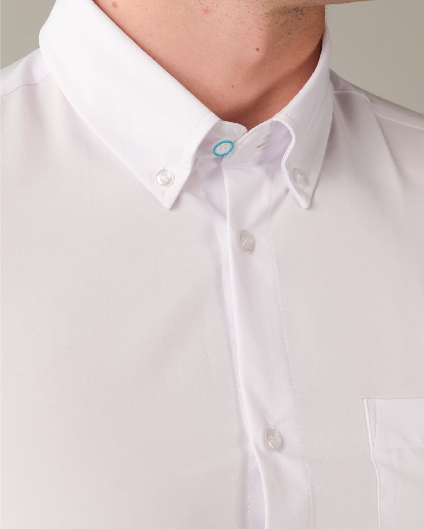 Range Shirt - White Short Sleeve - Button Down Collar