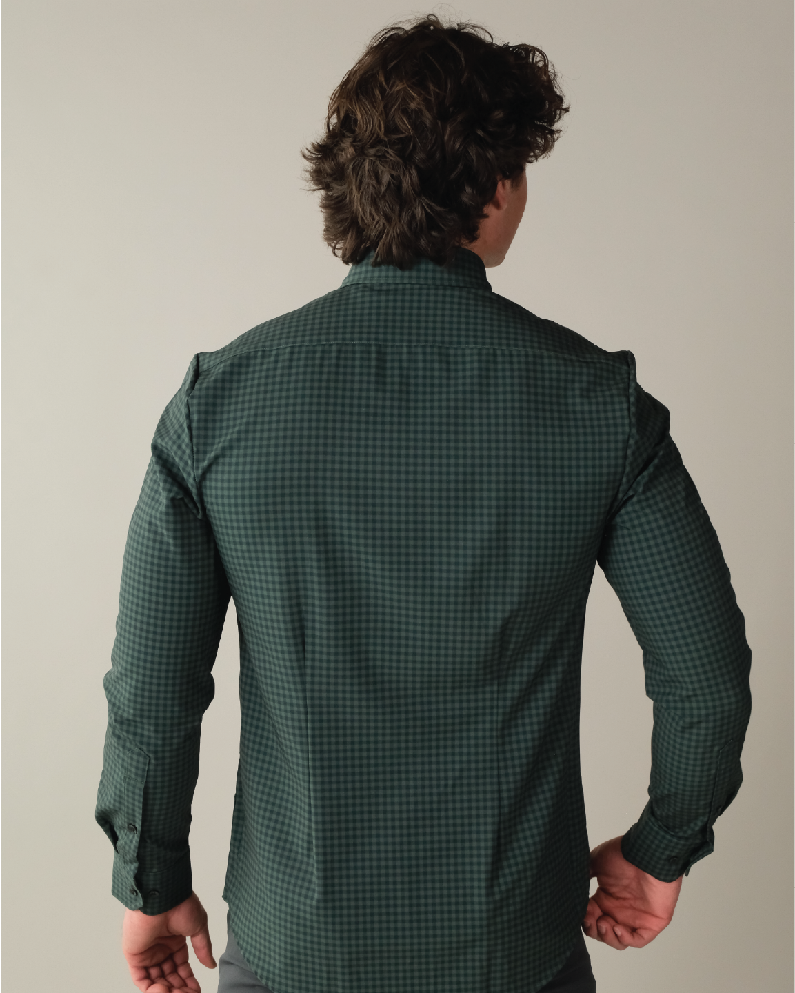 Range Shirt - Forest Green and Navy Gingham