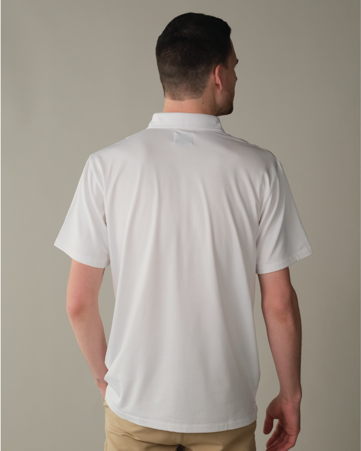 Cloud white polo shirt