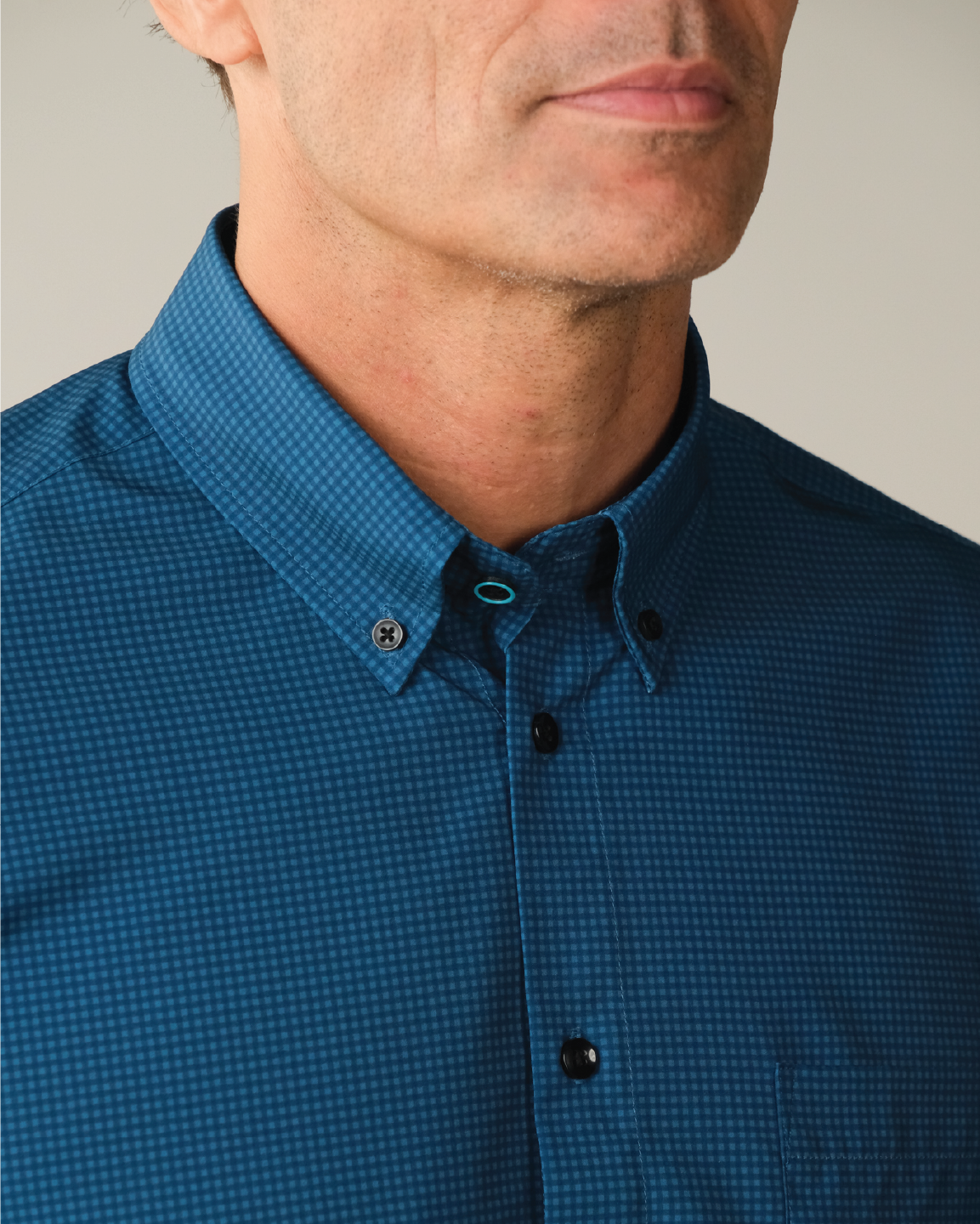 Range Shirt - Dark Blue w/ Navy Check