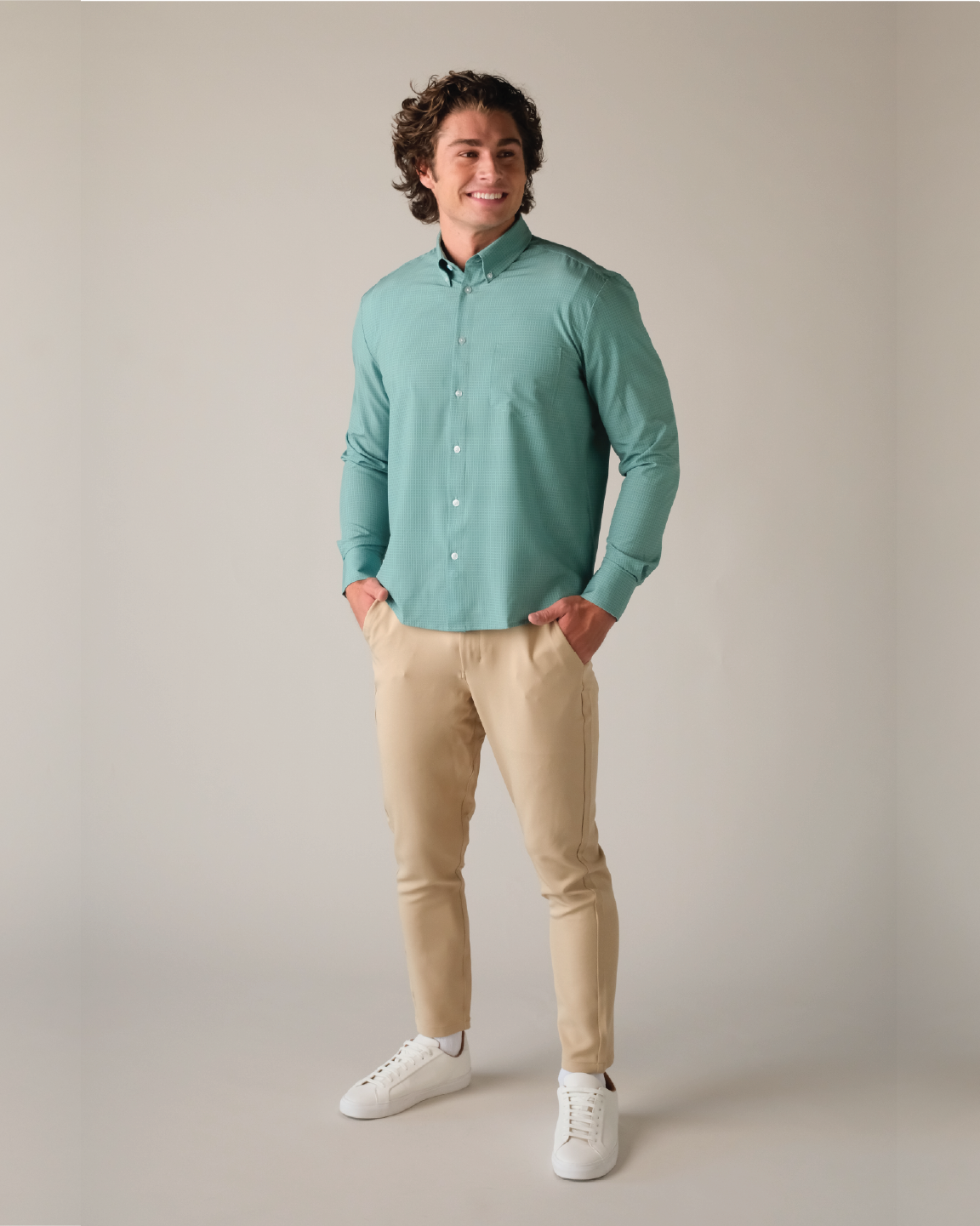 Range Shirt - Green w/ Grids