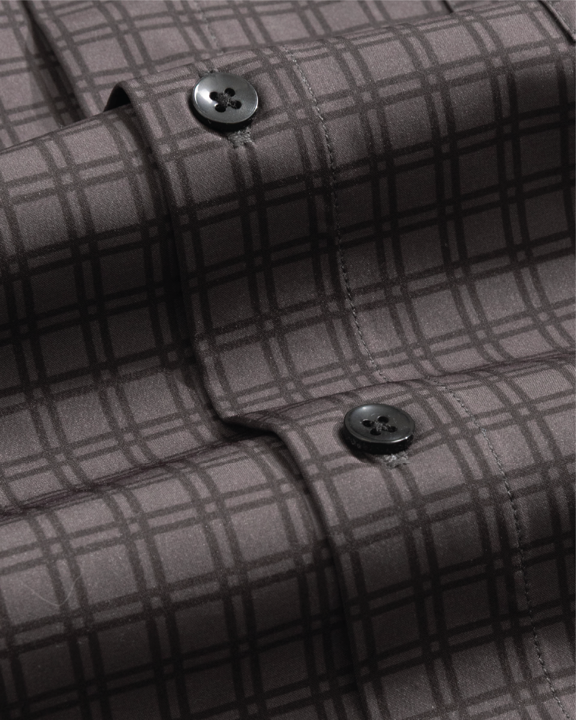 Range Shirt - Charcoal w/ Black Windowpane