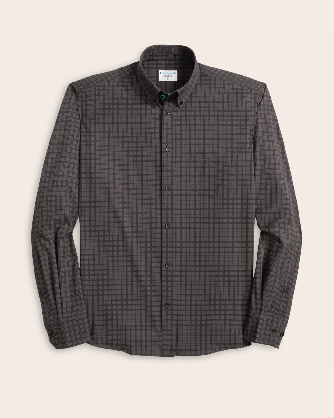 Range Shirt - Charcoal w/ Black Windowpane