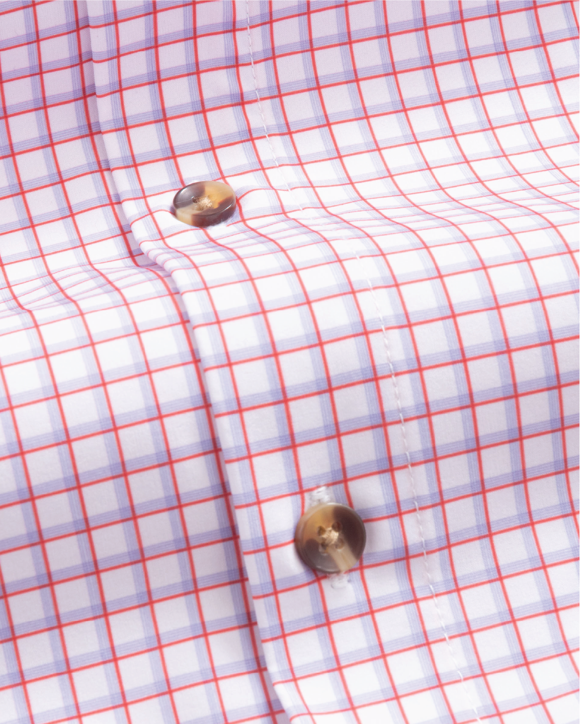 Range Shirt - White w/ Red and Purple Windowpane