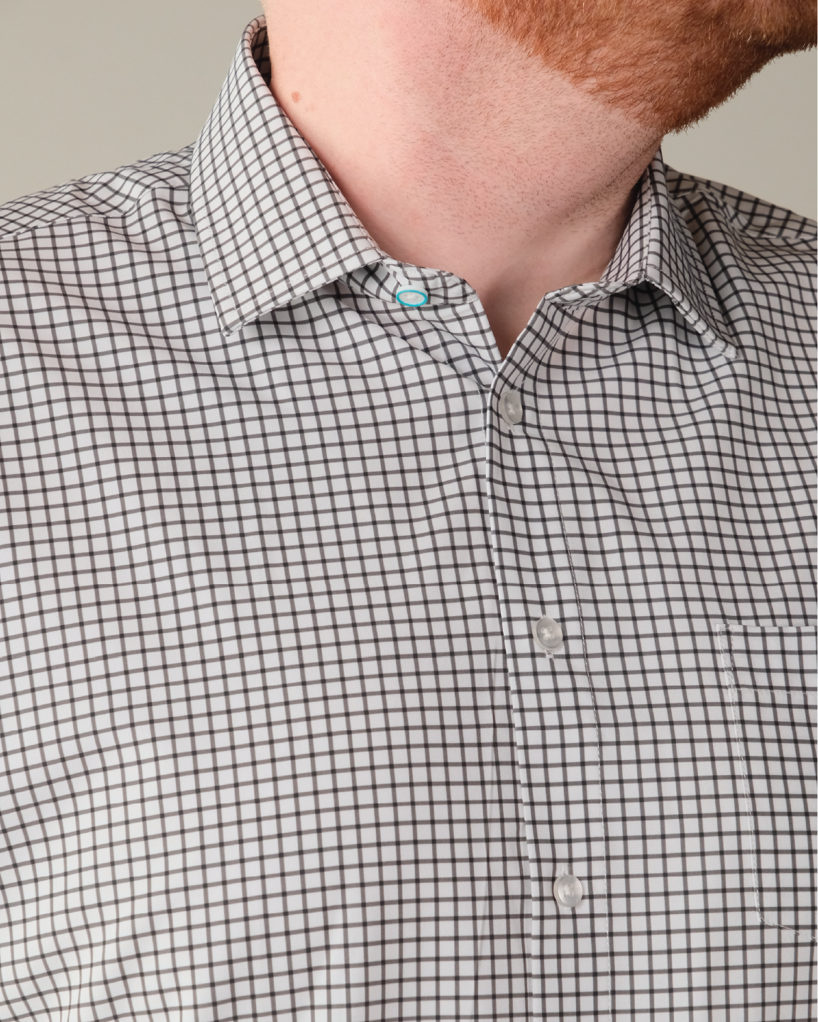 Range Shirt - White w/ Black Check