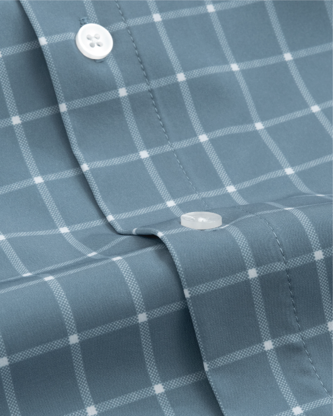 Range Shirt - Ocean Blue w/ White Windowpane