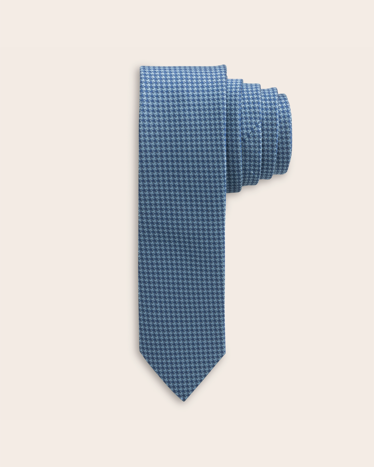 &Collar Foley performance neck tie, blue icon-print