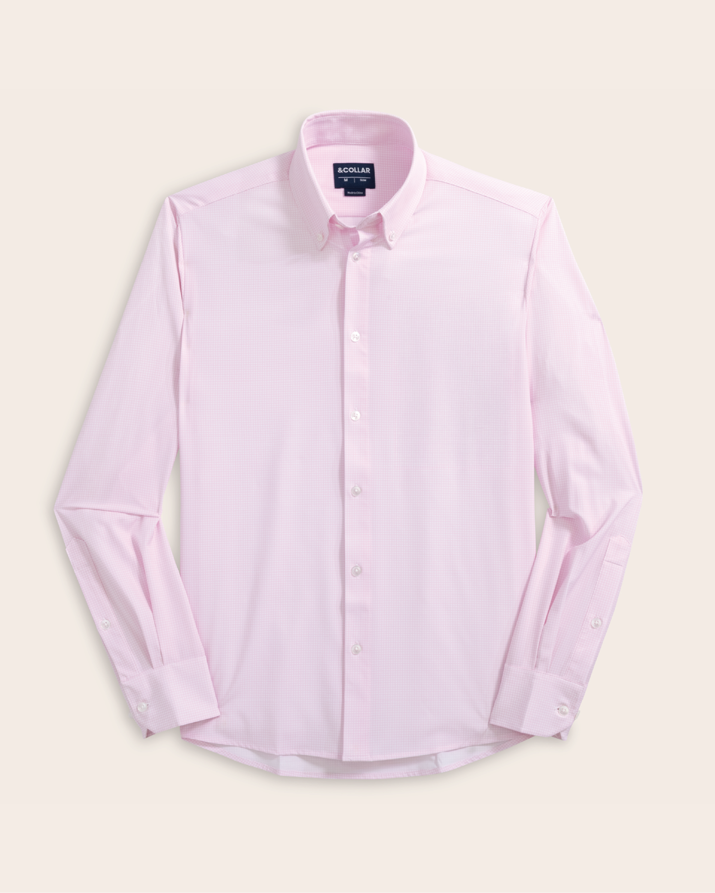 Range Shirt - Pink and White Micro Gingham
