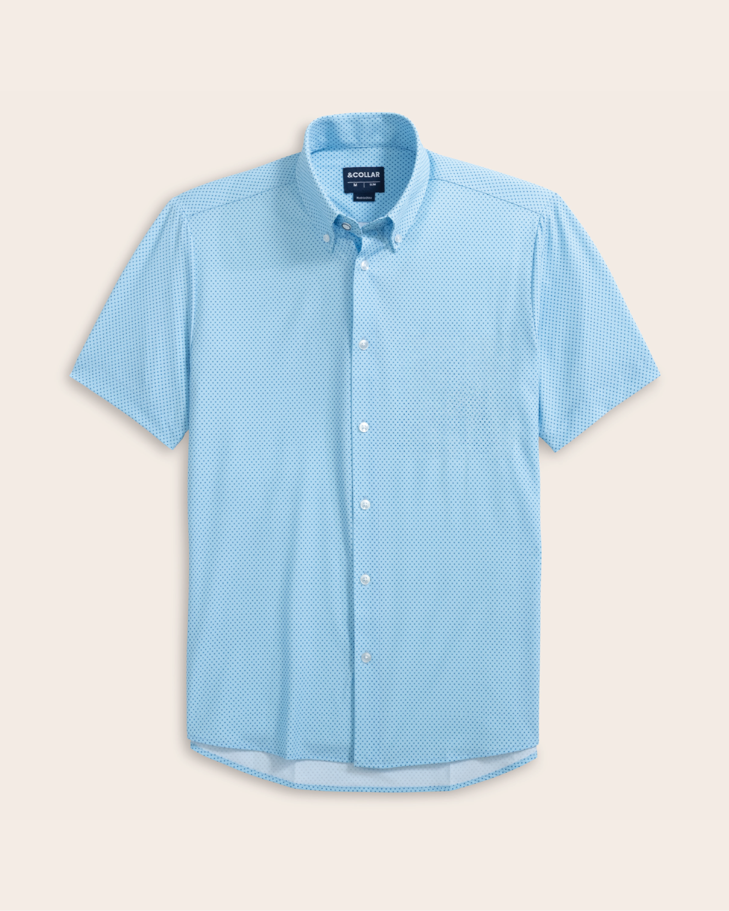 Range Shirt - Blue w/ Navy and White Pattern