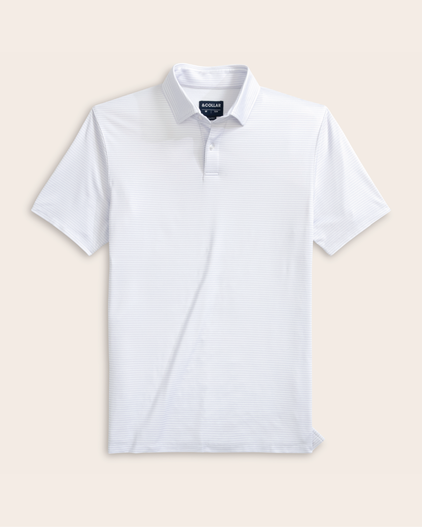 Range Polo - Lavender w/ White Stripes