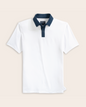 Range Polo - White / Navy Accents