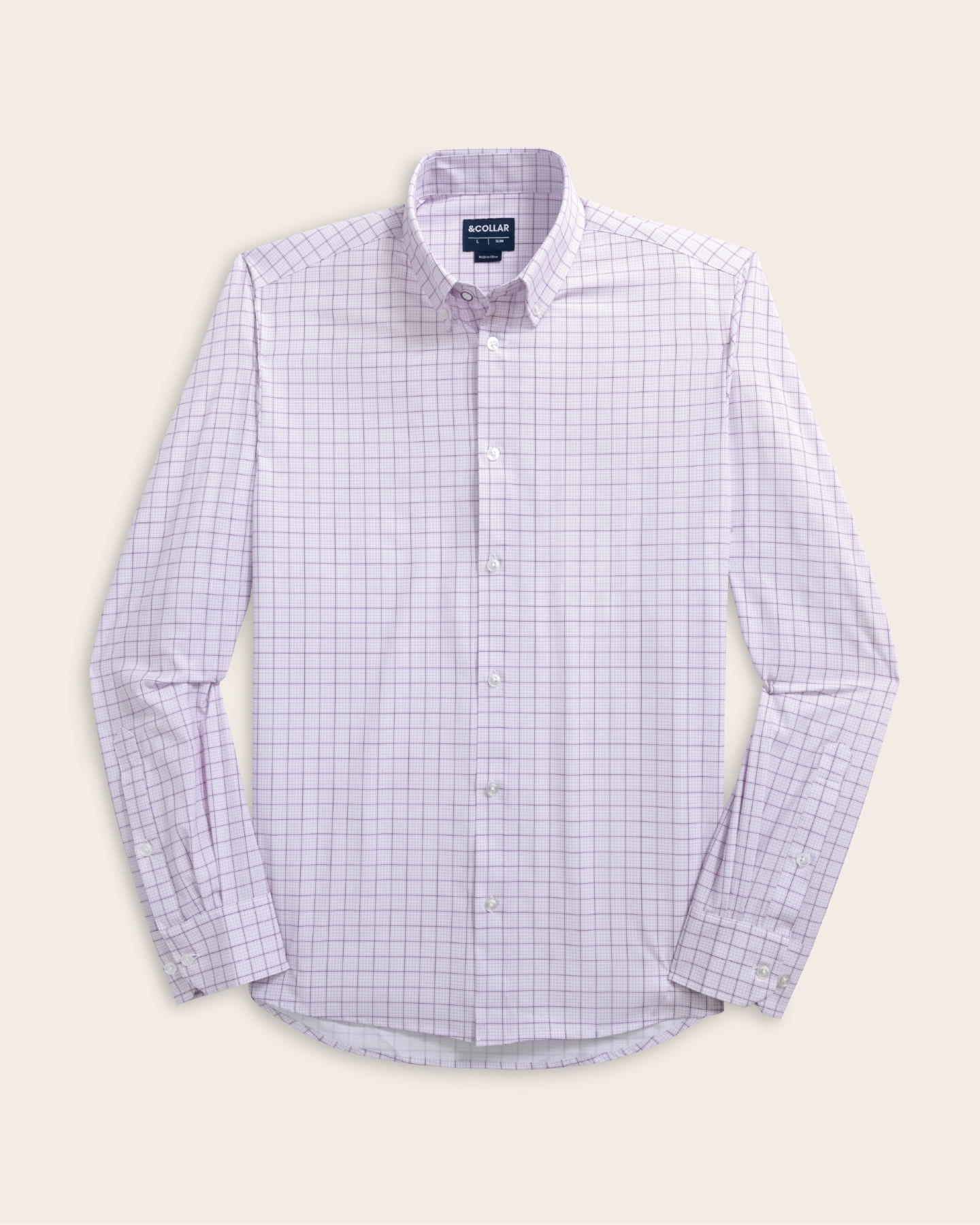 Range Shirt -  Lavender Gingham w/ Plum Check