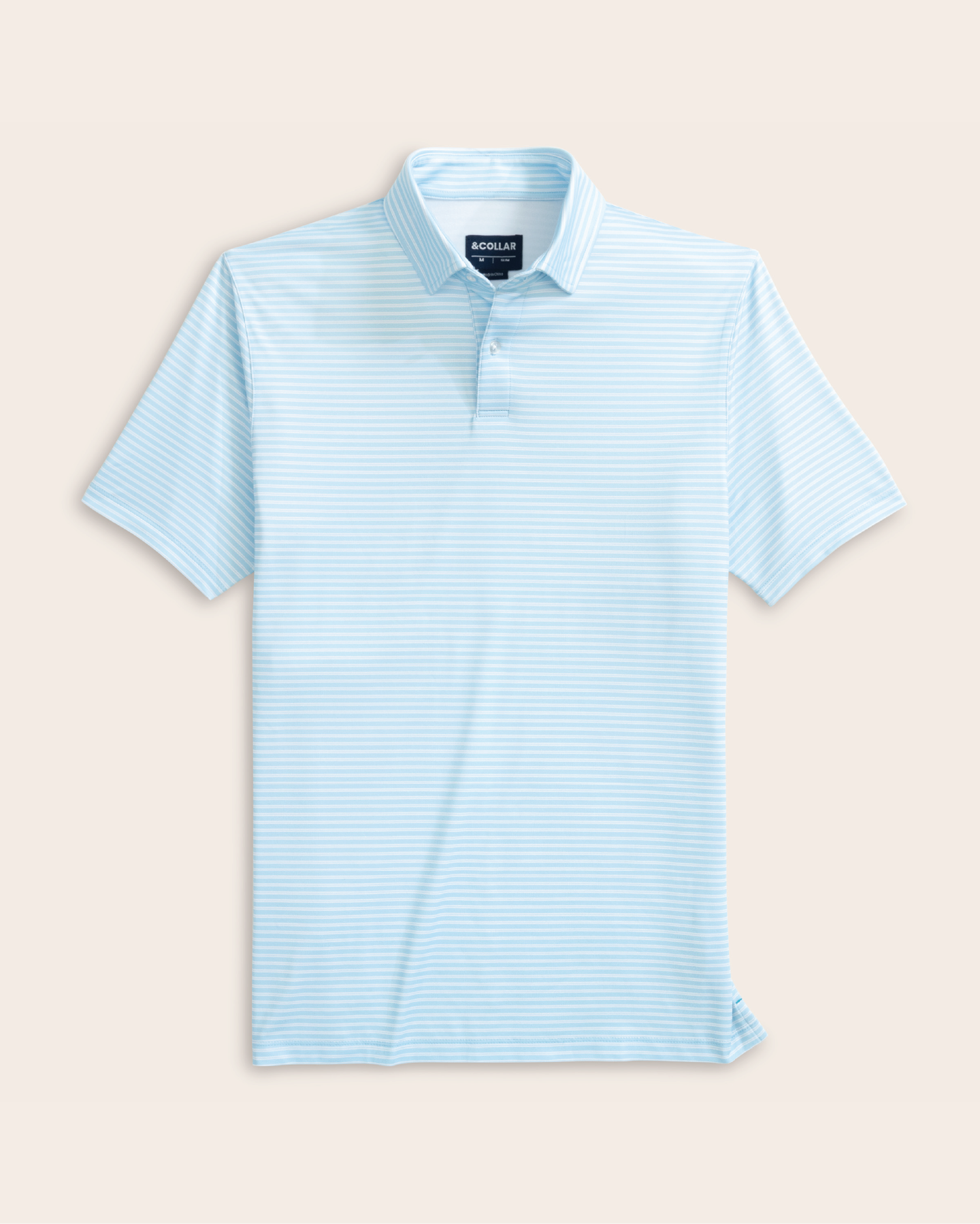 Range Polo - Light Blue w/ White Stripes