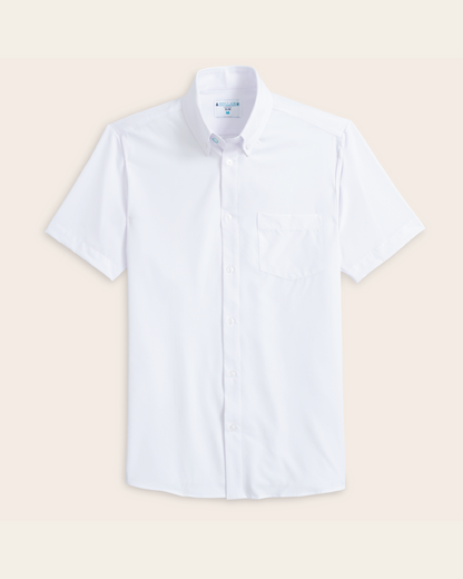 Range Shirt - White Short Sleeve - Button Down Collar