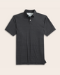 Tropic Polo - Black w/ White Polka Dots