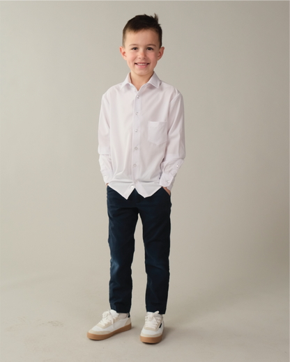 Range Shirt - White Long Sleeve - Kids