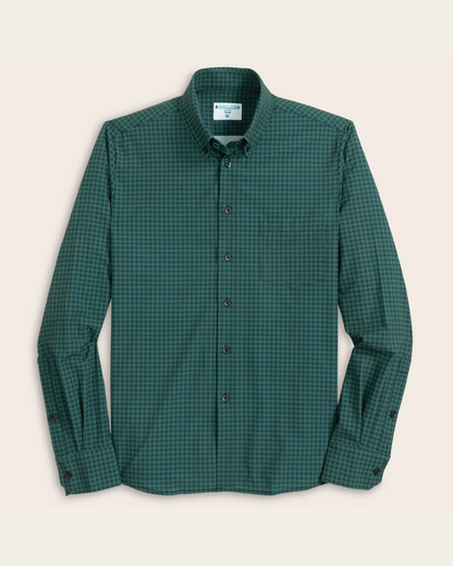 Range Shirt - Forest Green and Navy Gingham