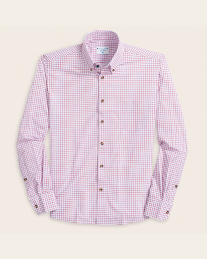 Range Shirt - White w/ Red and Purple Windowpane