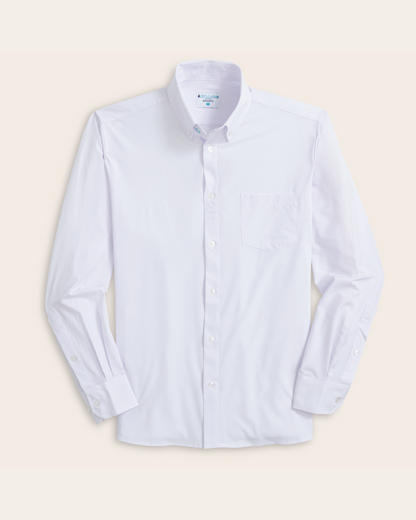 Range Shirt - White Long Sleeve - Button Down Collar