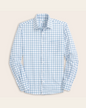 Range Shirt - White w/ Ocean Blue Windowpane