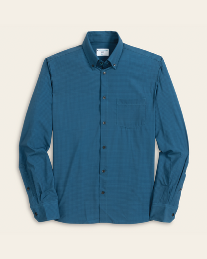 Range Shirt - Dark Blue w/ Navy Check