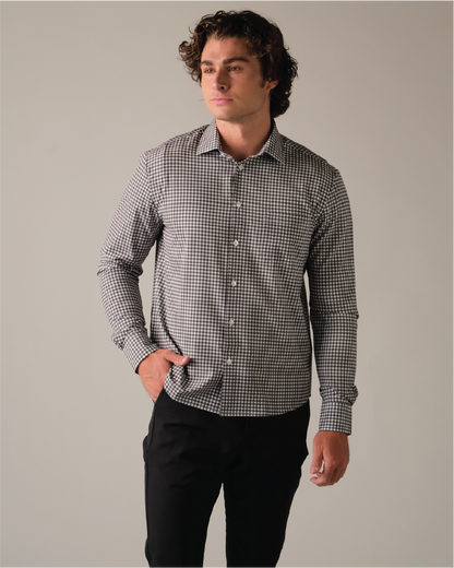 Range Shirt - White and Black Gingham
