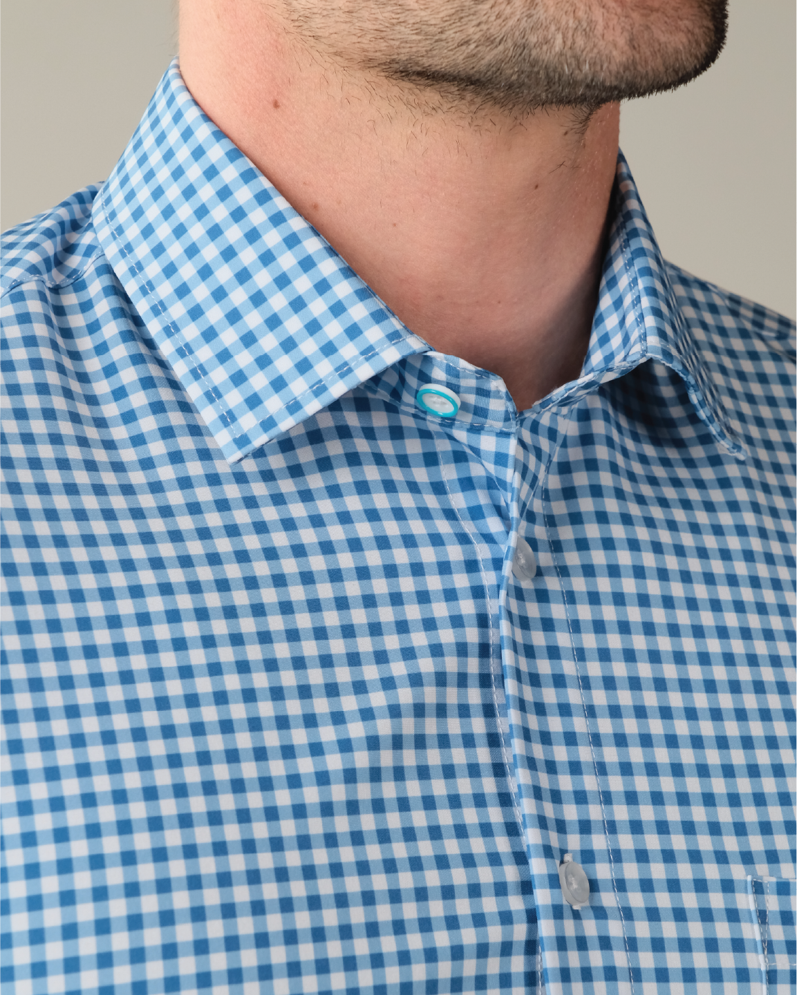 Range Shirt - Royal Blue and White Gingham