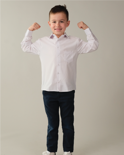 Range Shirt - White Long Sleeve - Kids