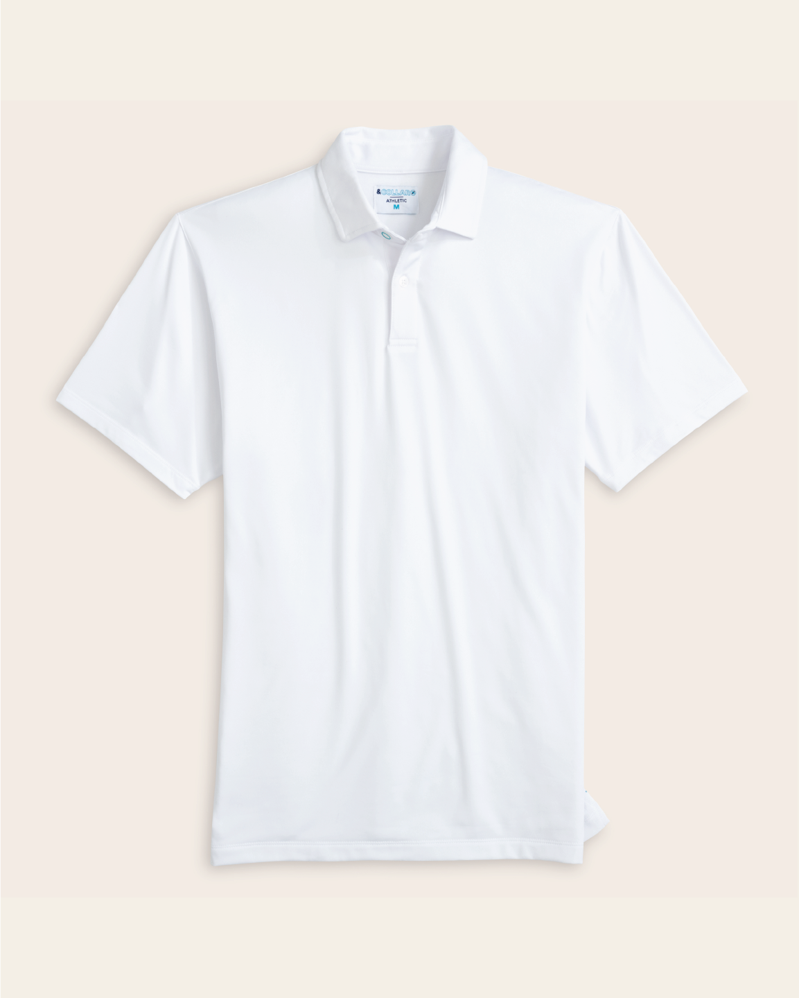 A cloud white polo shirt