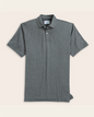 A heather grey polo shirt