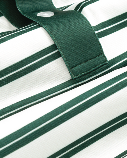 Tropic Polo - Cream and Green
