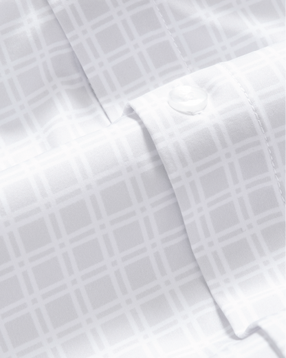 Range Shirt - Grey w/ Small White Windowpane