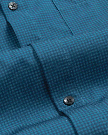 Range Shirt - Dark Blue w/ Navy Check