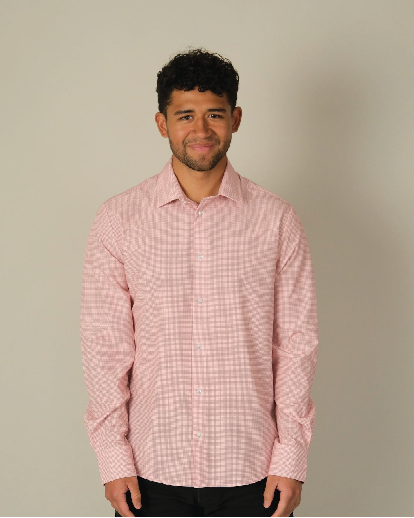 Range Shirt - Red and White Micro Gingham