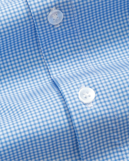 Range Shirt - Royal Blue and White Micro Gingham