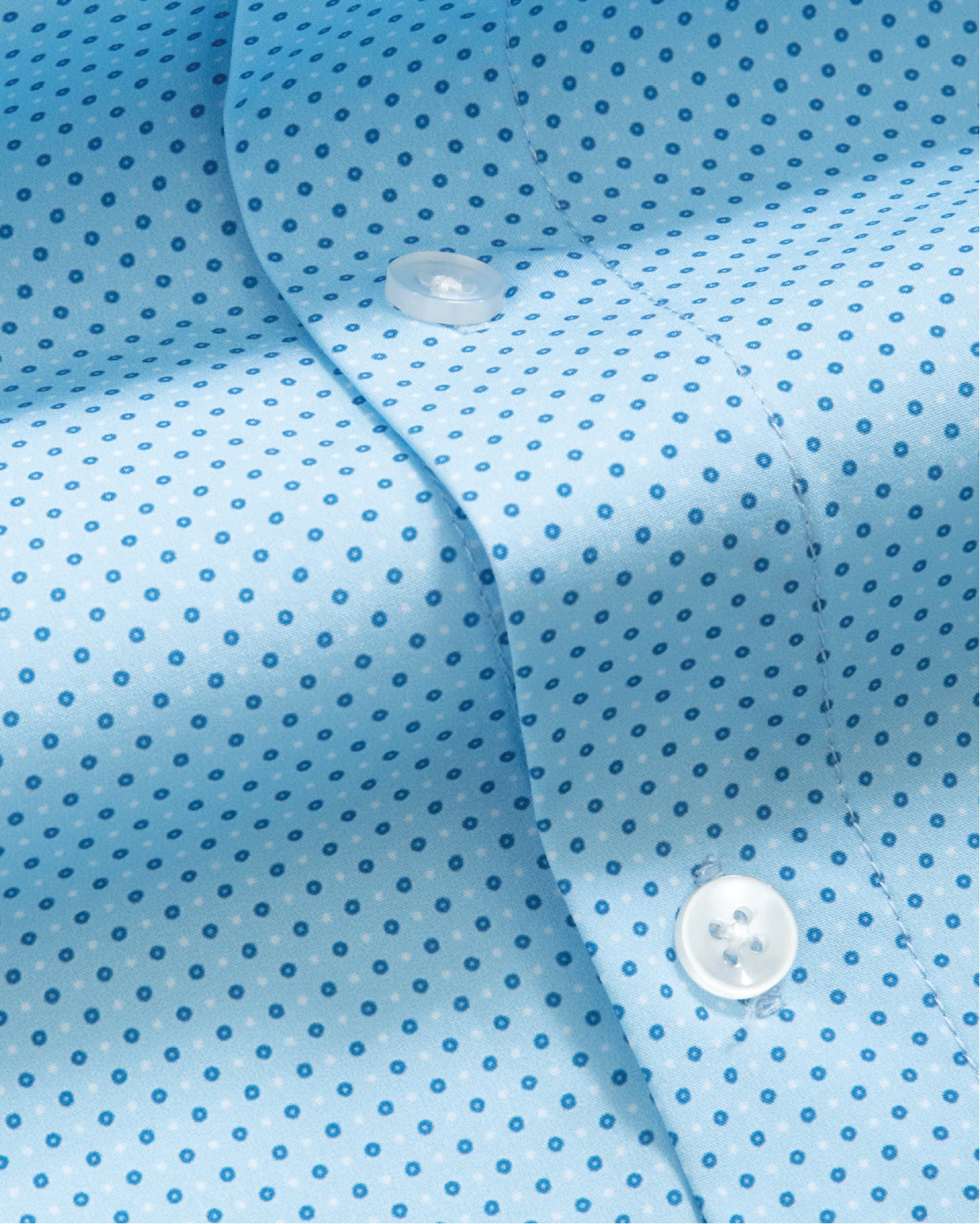 Range Shirt - Blue w/ Navy and White Pattern