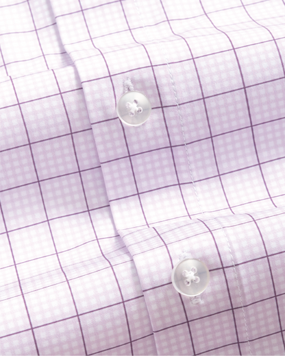 Range Shirt -  Lavender Gingham w/ Plum Check
