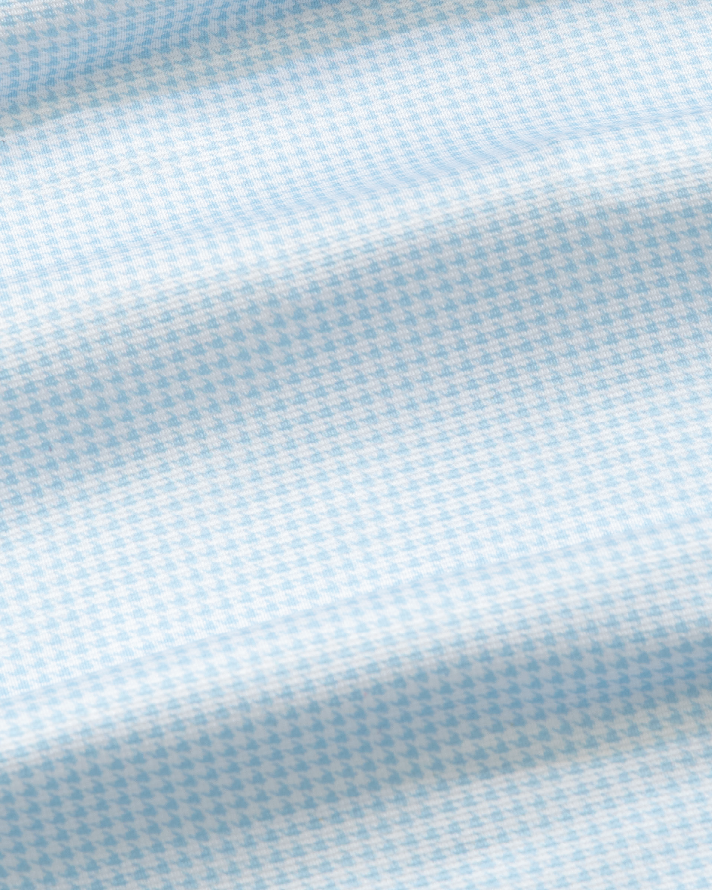 Tropic Polo - Pale Blue / White Houndstooth