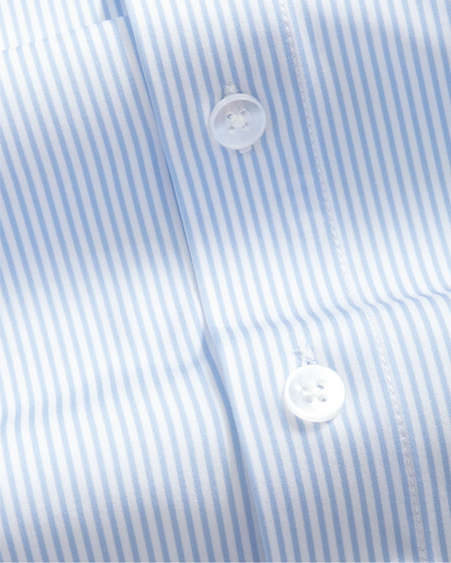 Range Shirt - Blue and White Pinstripe