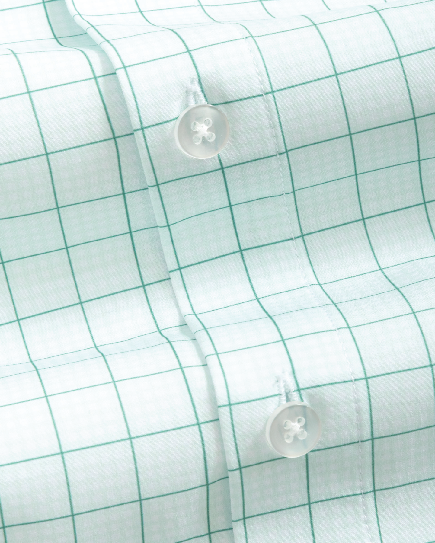 Range Shirt - Mint Gingham w/ Forest Green Check