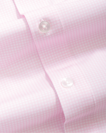 Range Shirt - Pink and White Micro Gingham