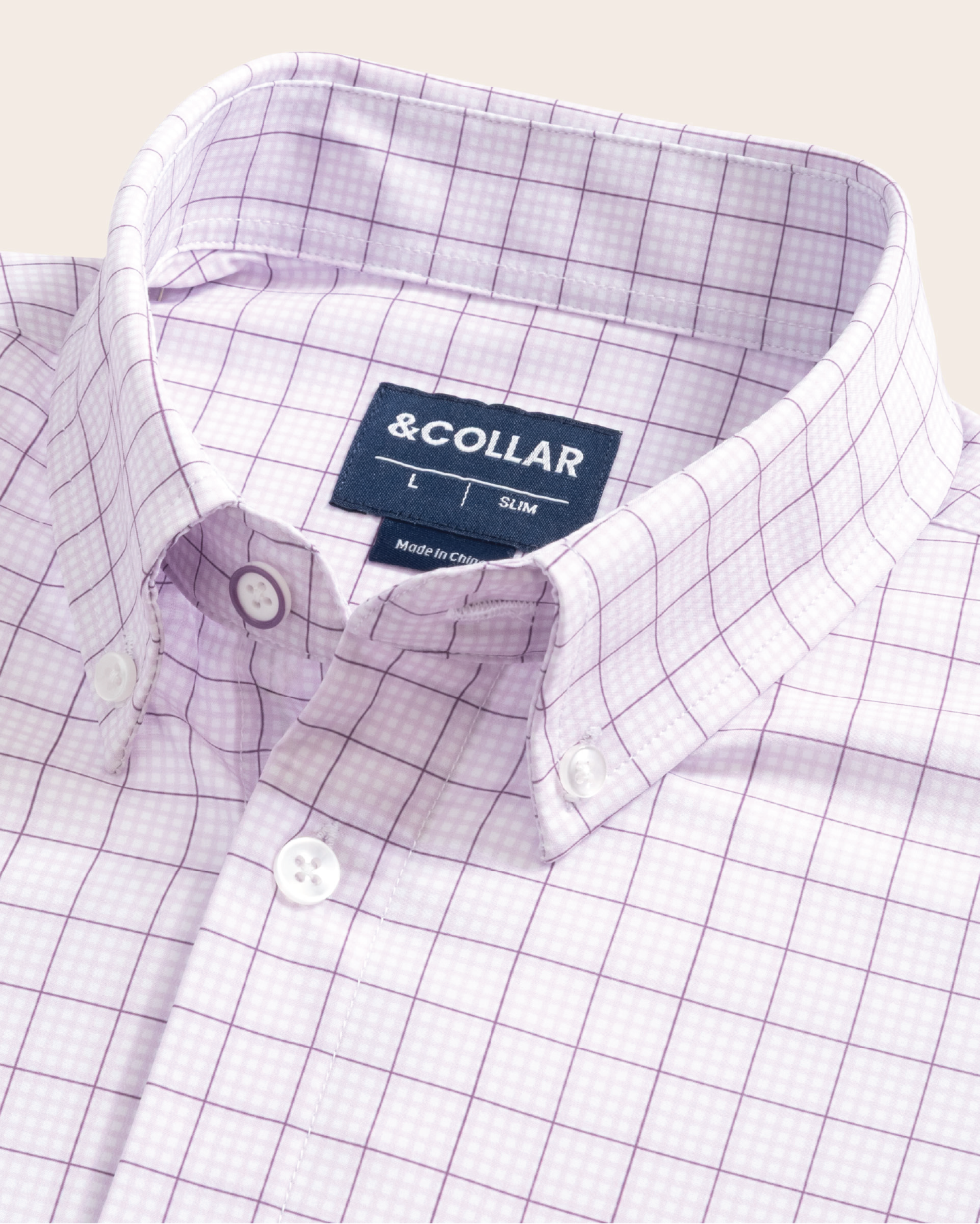 Range Shirt -  Lavender Gingham w/ Plum Check