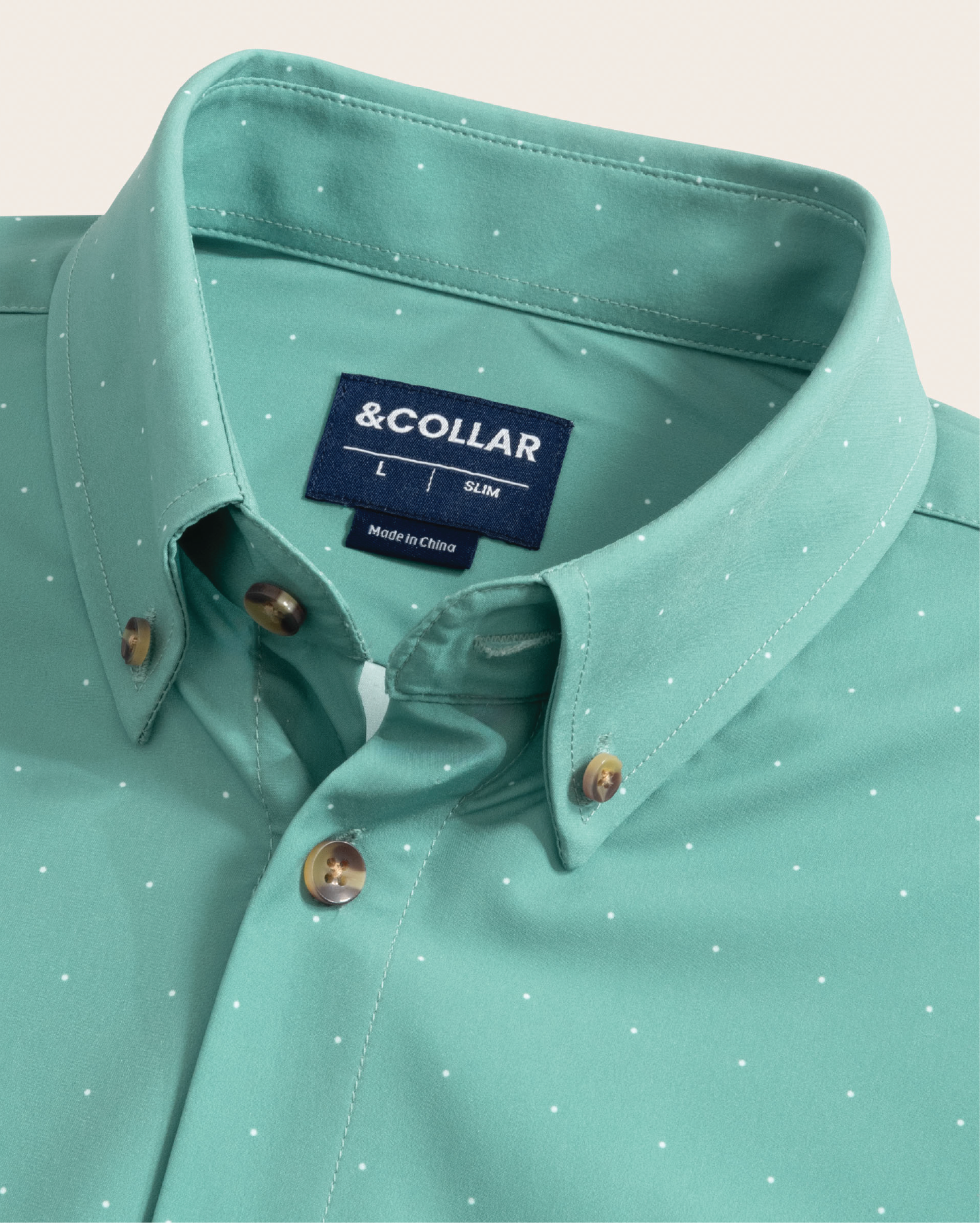 Range Shirt - Teal w/ Pin Dots