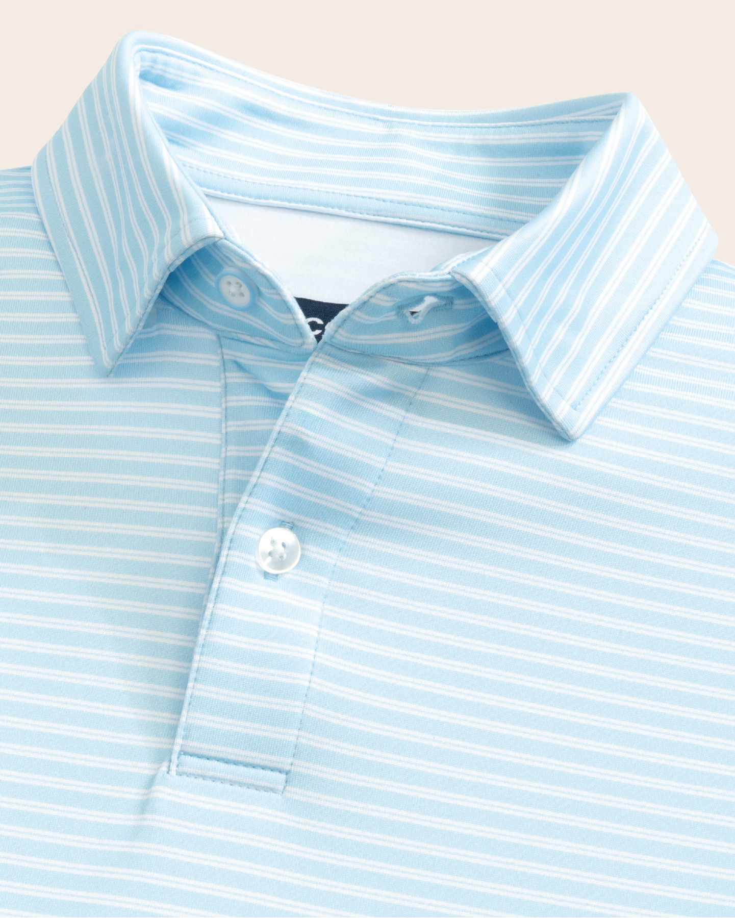 Range Polo - Light Blue w/ White Stripes