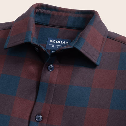Arctic Flannel - Mulberry Plaid