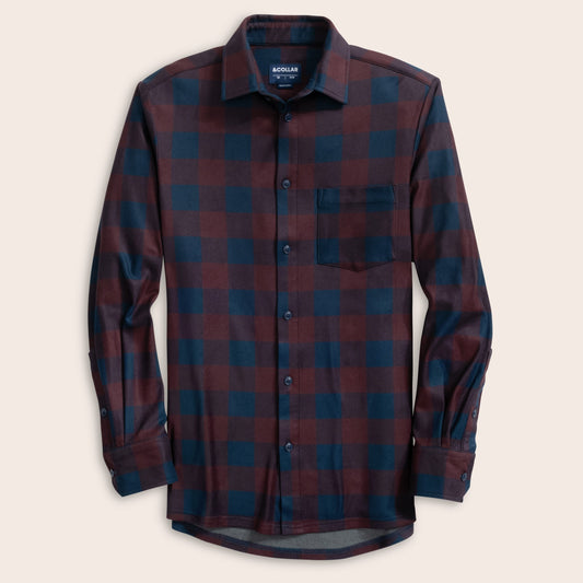 Arctic Flannel - Mulberry Plaid