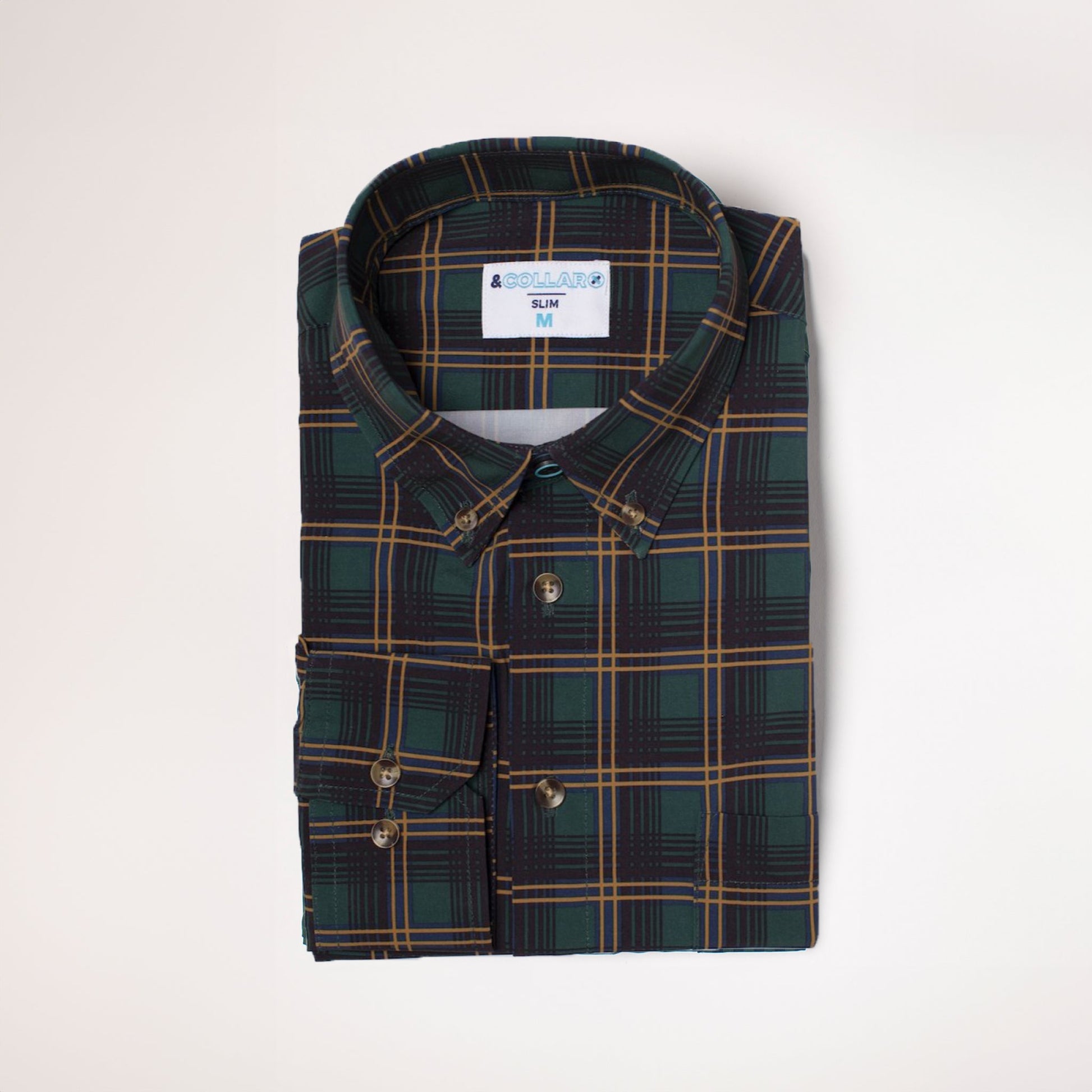 Forest Green Shirt  w/ Burnt Orange and Black Accent